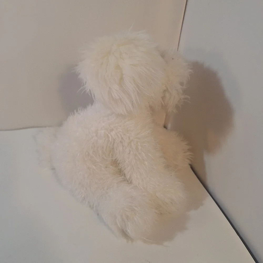 Gund‎ Georgie Puppy Dog  White ShaggyPlush Stuffed Animal 12